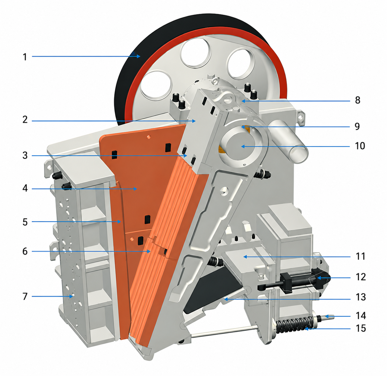 Jaw Crusher Components Diagram